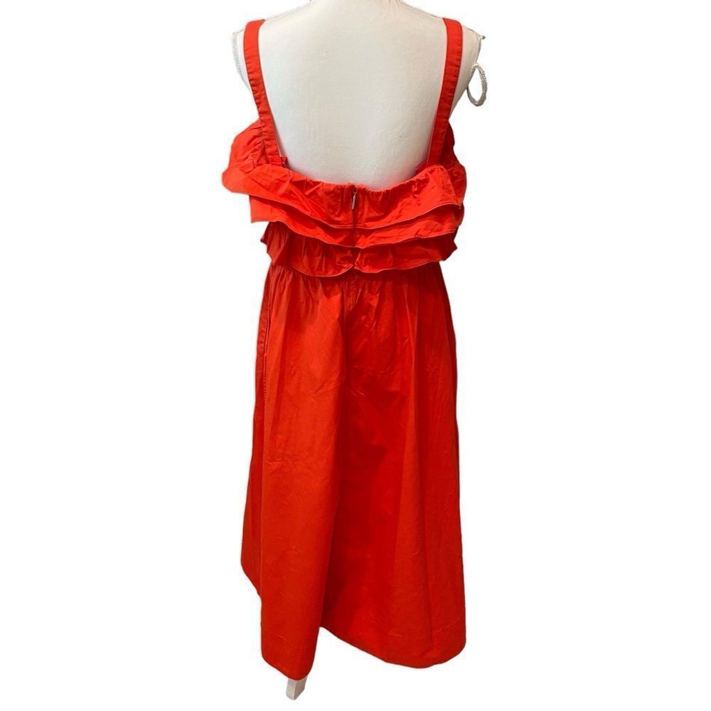 Jason Wu Ruffle Midi Dress Size 14 - Picture 6 of 11